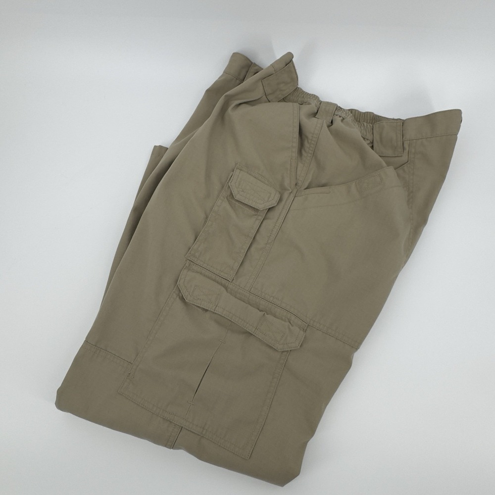 5.11 Tactical Cargo Pants Mens 40x30 Khaki Ripstop Utility Workwear Gorpcore - Picture 11 of 14